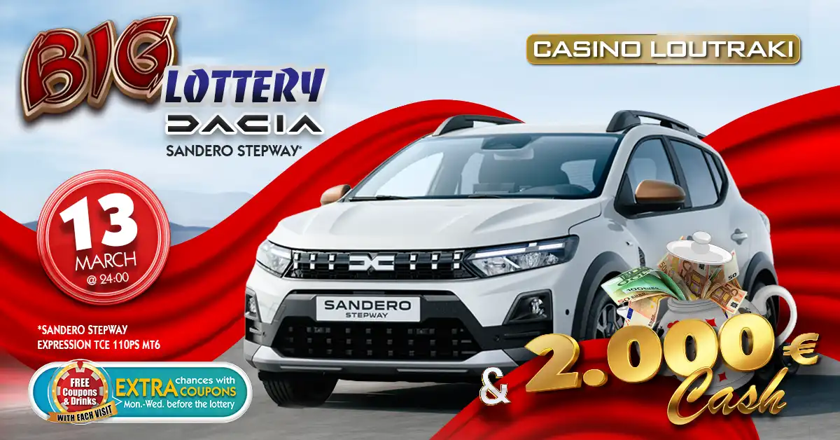 Casino Loutraki - Dacia Sandero Stepway Lottery